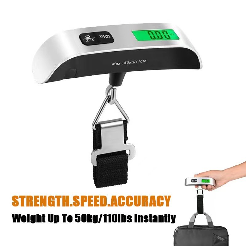 2023 Hot Selling Travel Bag 50kg ABS Digital Hanging Luggage Scale Portable Handheld Weighing Device for Kitchen Use