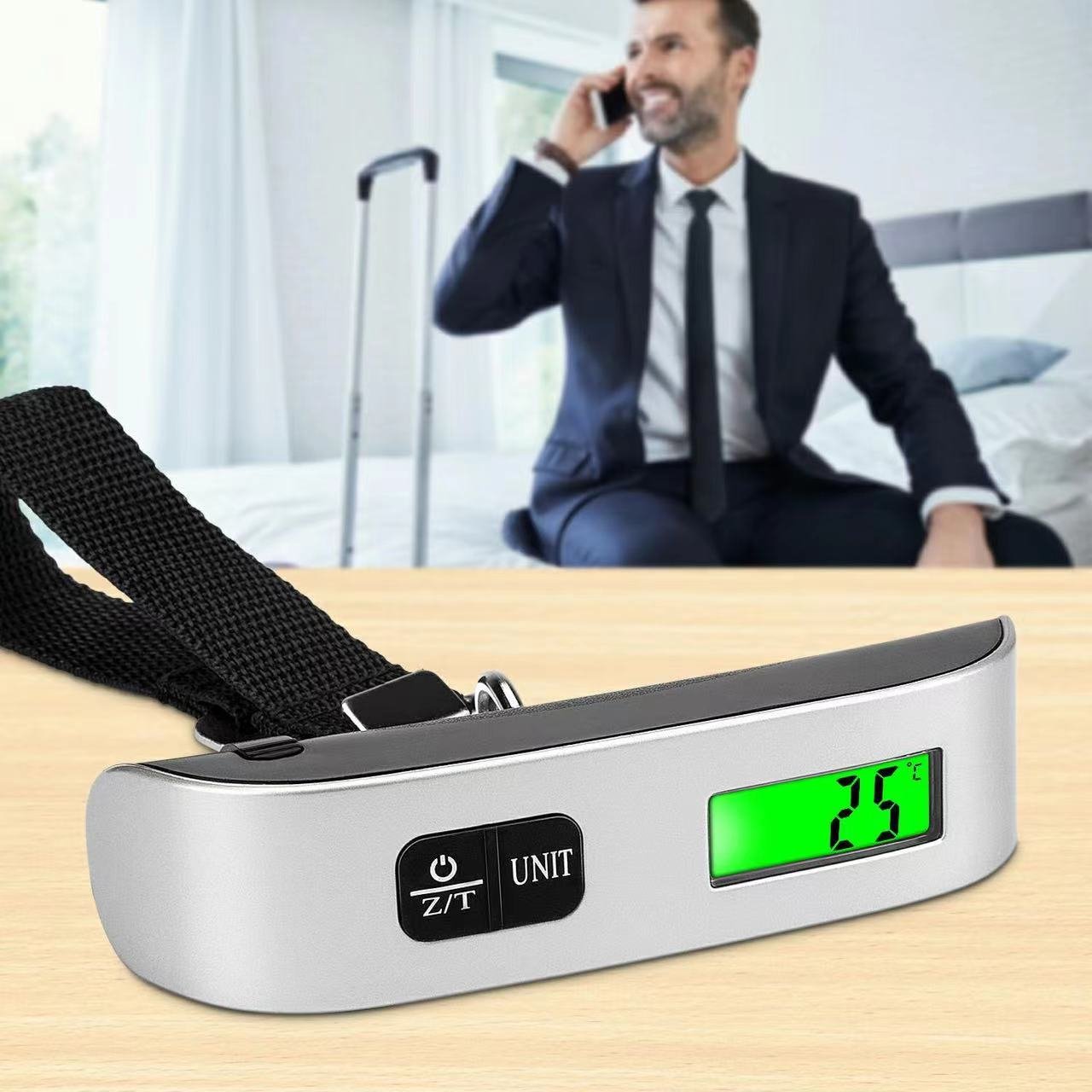 2023 Hot Selling Travel Bag 50kg ABS Digital Hanging Luggage Scale Portable Handheld Weighing Device for Kitchen Use