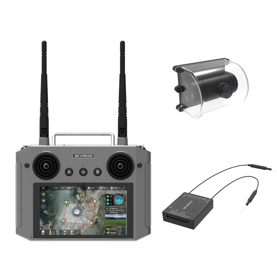 Skydroid H12 2.4Ghz 1080P Screen Remote Controller Easy Operate Battery-Powered Helicopter Agriculture Drone Use Charging