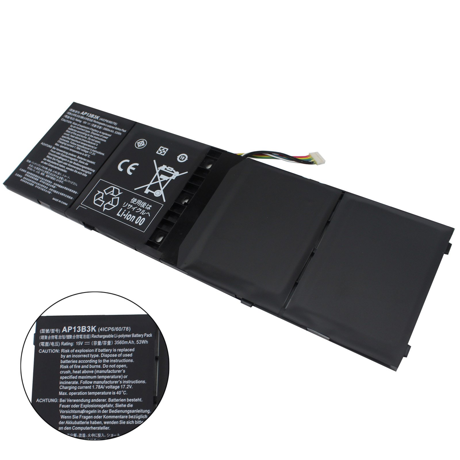 Factory direct sales 53WH of Laptop rechargeable batteries