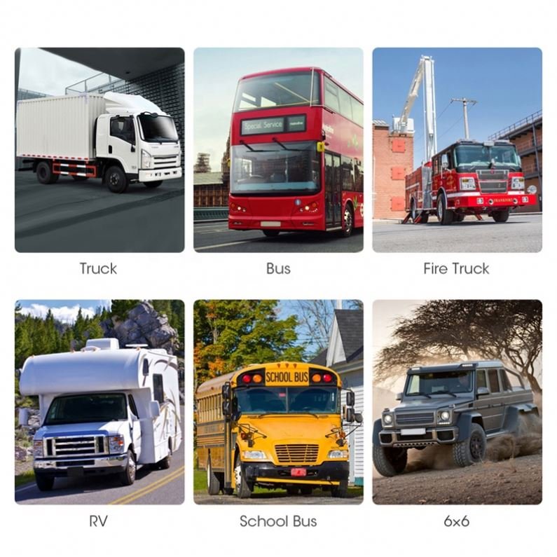 6 Sensors Truck TPMS Tire Pressure Monitoring System Digital Tyre Diagnostic On-board Kit Solar Trailer Bus Van Auto Accessories