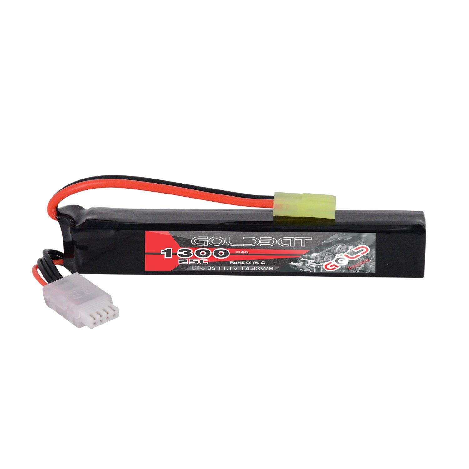 Air soft gun 1300mAh 11.1V 94G 25C LIPO Battery Mini tamiya 3S
