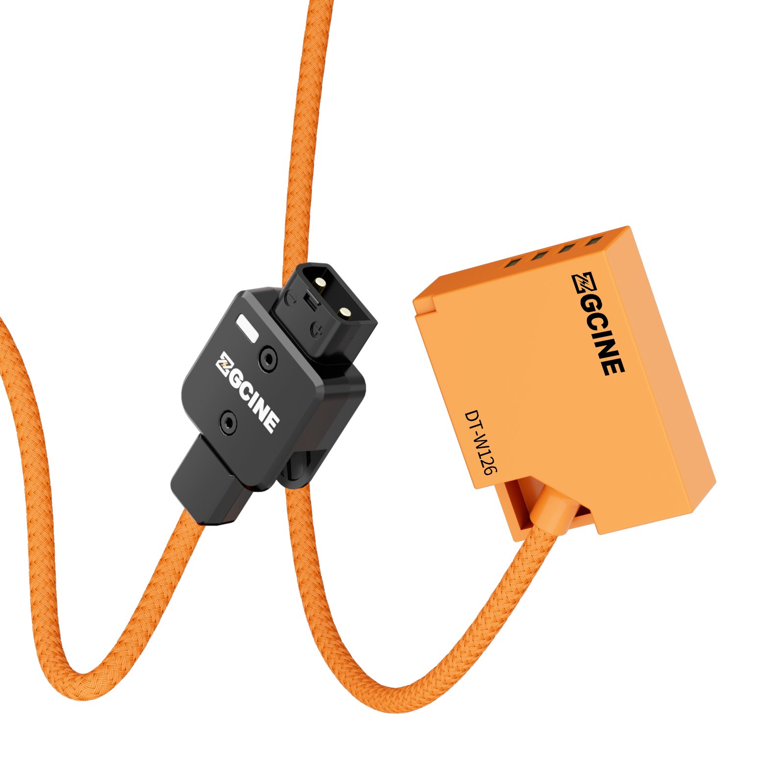ZGCINE DT-W126 D-Tap Dummy Battery Cable 180° Adjustable NP-W126 Dummy Battery Cable Camera Accessories