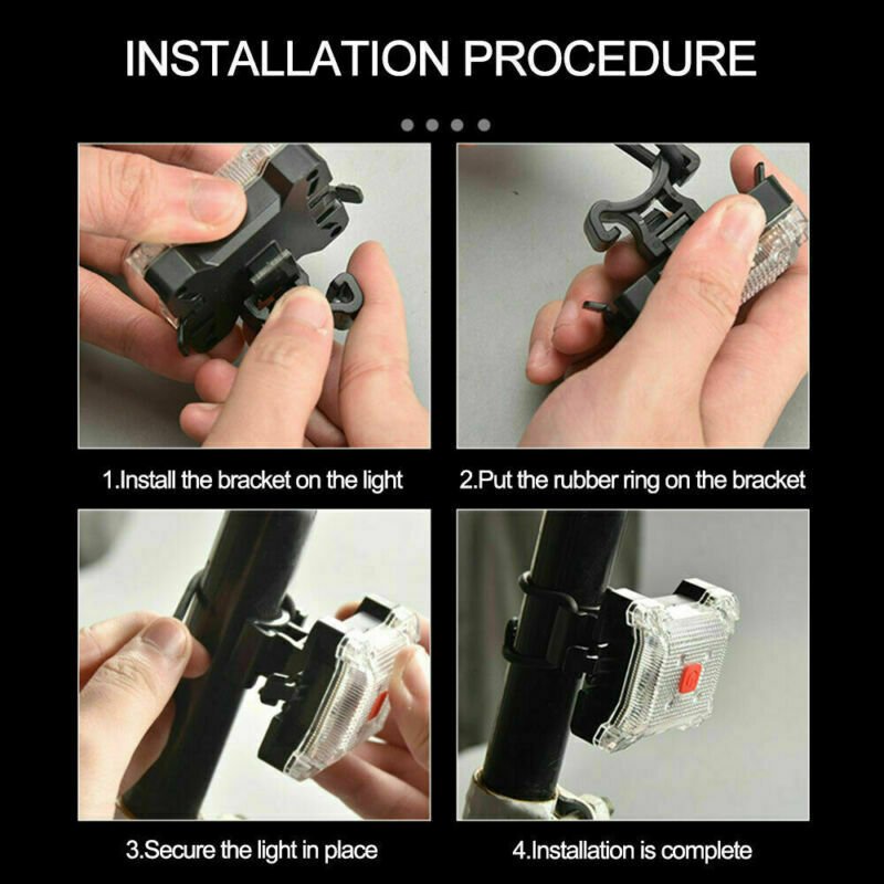 Superbsail Bicycle Burglar Alarm Taillight IP65 Waterproof USB Charge Bike Rear Lamp Turn Signal Warning Auto Brake Light