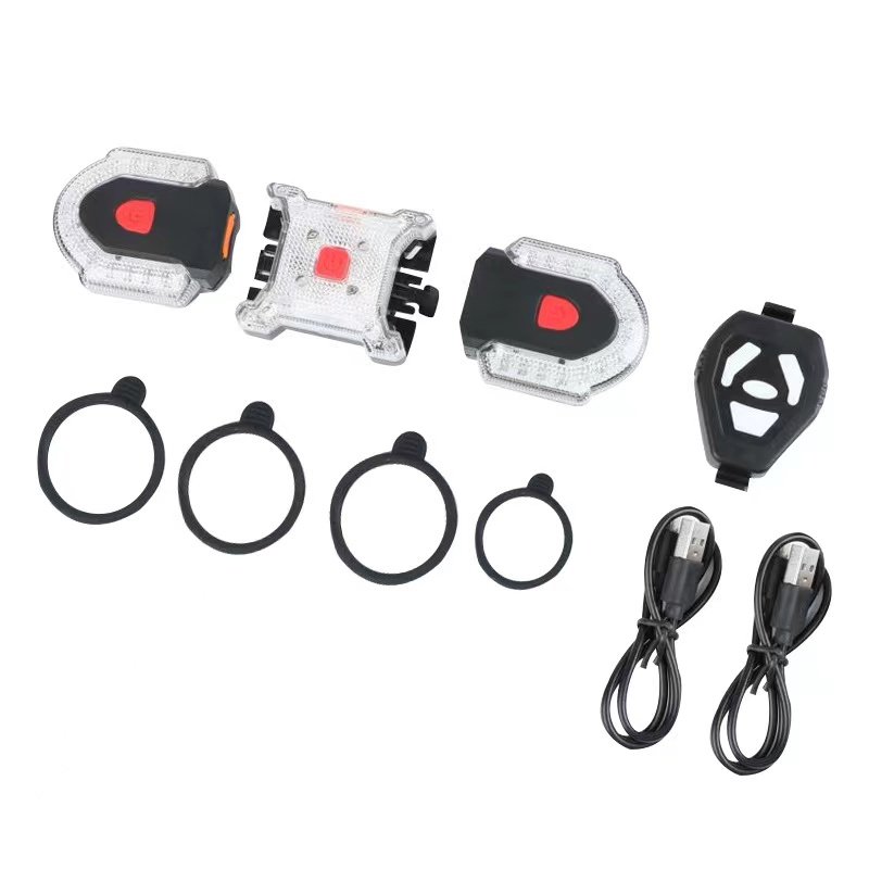 Superbsail Bicycle Burglar Alarm Taillight IP65 Waterproof USB Charge Bike Rear Lamp Turn Signal Warning Auto Brake Light