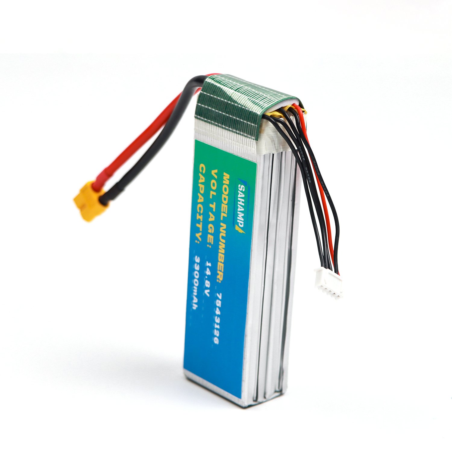 14.8V 3300mAh Long Cycle Drone Battery 7543126 Lithium Cobalt Oxide Pack with 5C Discharge Rate 5AH and 15AH Capacity