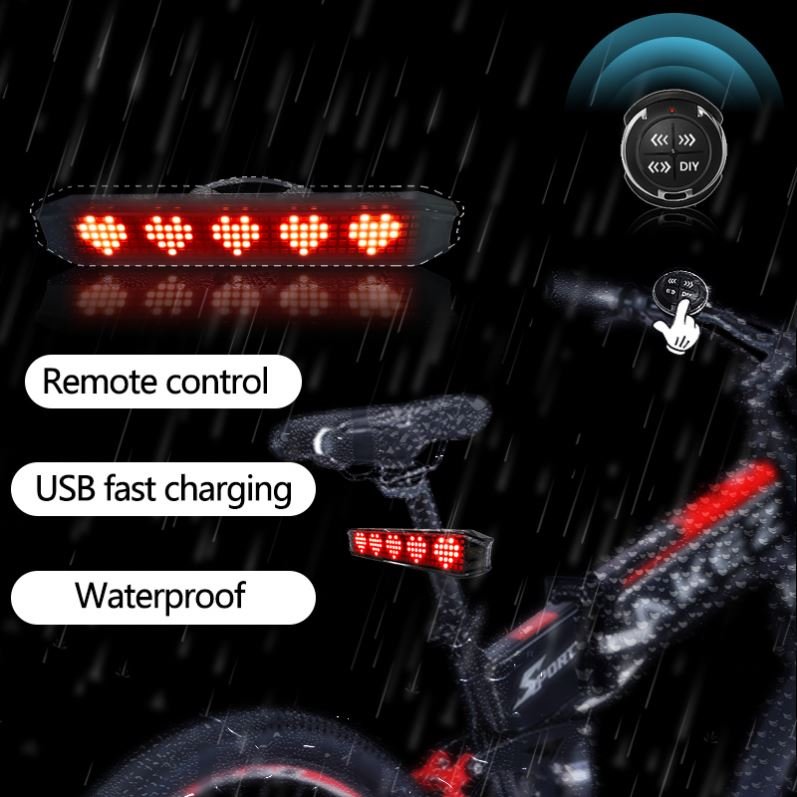 Manufacturer Bike Light Bicycle Back Rear Taillight Cycling Safety Warning Light Waterproof LED Lamp Accessories