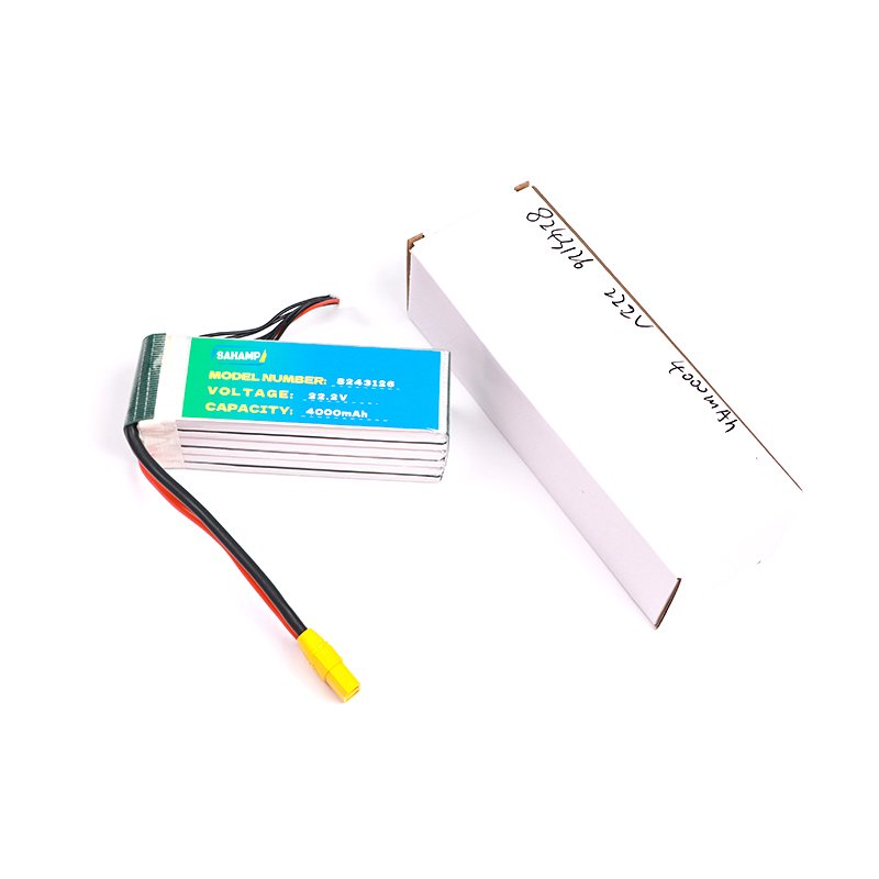 Customized 14.8V 4000mAh Lithium Polymer Rechargeable Battery Pack 22.2V with LCO Anode for Search Rescue Drones ODM Supply