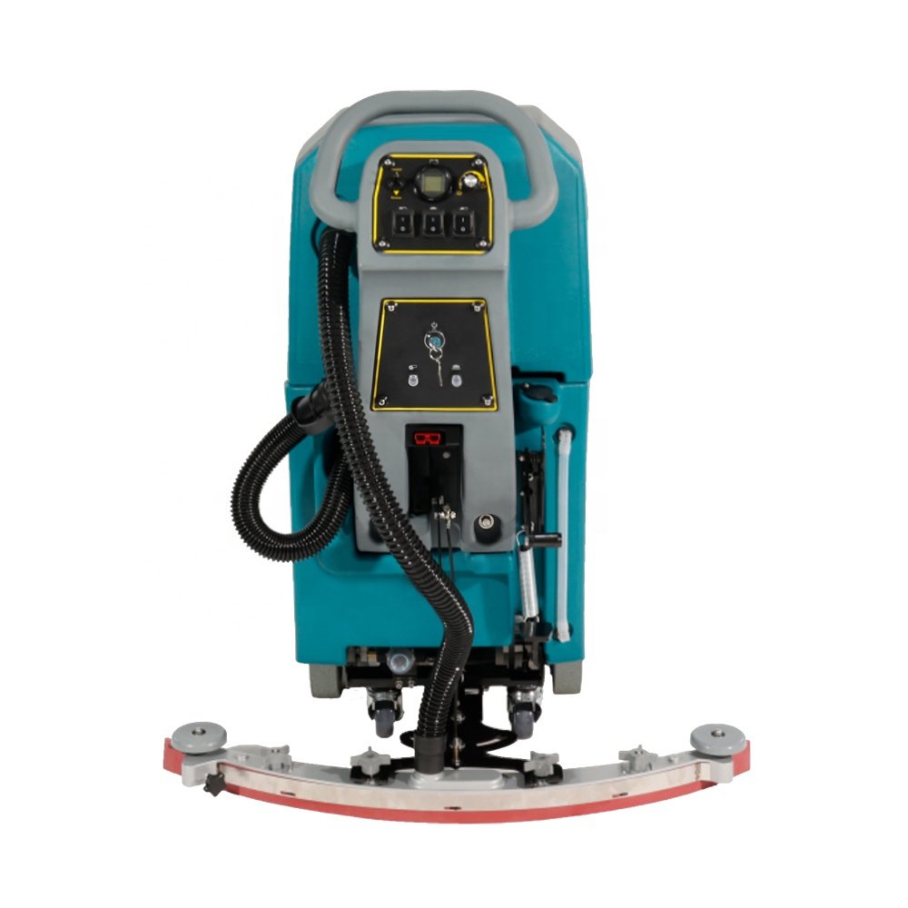 New SJ530S floor cleaning machine with two batteries 50L clean water tank mini floor scrubber for shopping malls