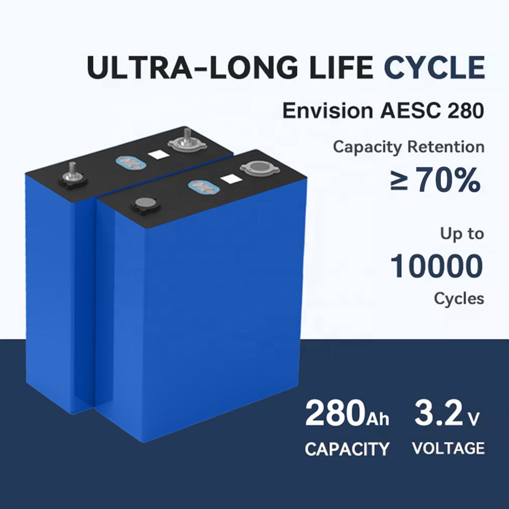 Grade A 10000 Cycle 315ah 305ah 280ah Envision AESC Battery Lifepo4 Prismatic Cell 3.2V Solar Lithium Ion batteries