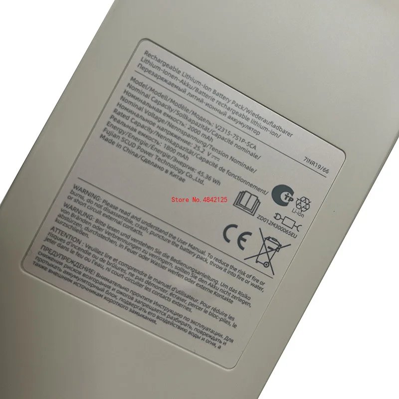 Original U10 Li-ion Battery for Dreame U10 VPV20A Handheld Cordless Upright Vacuum Cleaner Parts New 2000mAh Battery Accessories