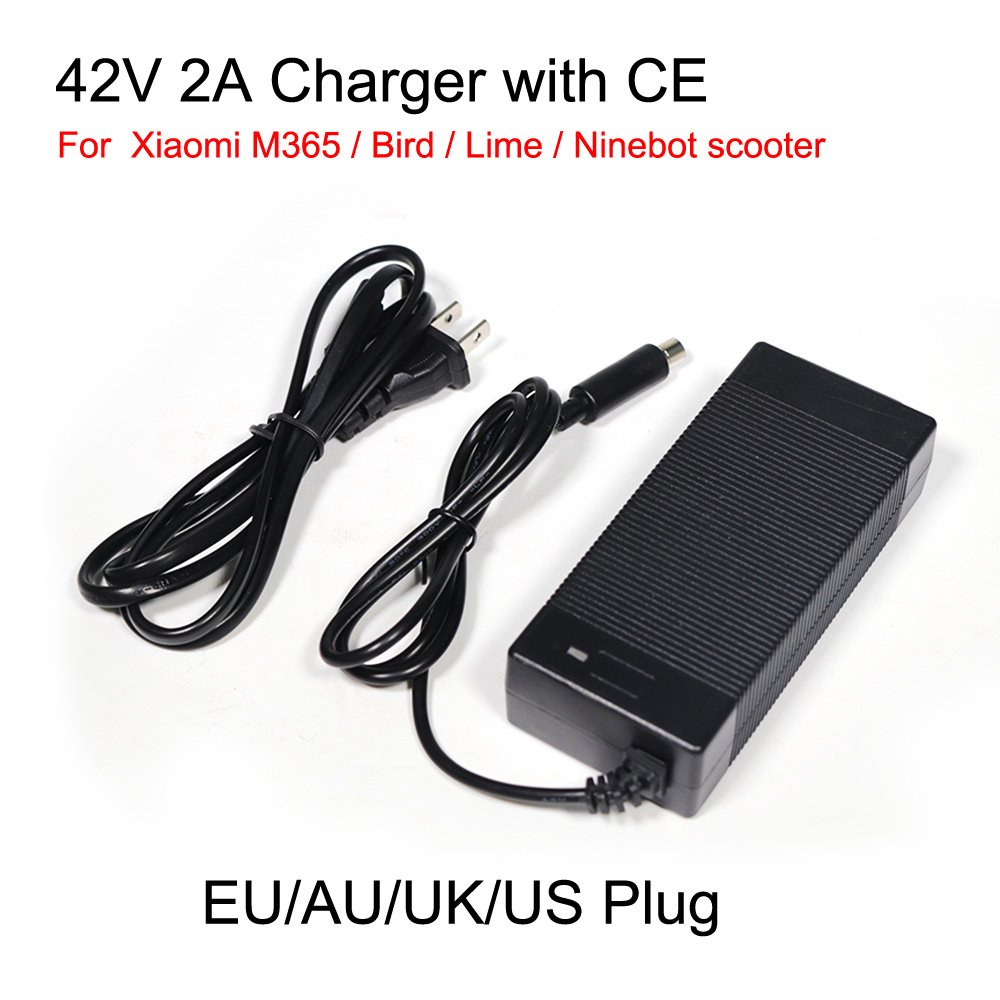 New Image EU Stock CE 42V 2A Battery Charger Power Supply Adapters For Xiaomi Mijia M365 Electric Scooter Skateboard Charger