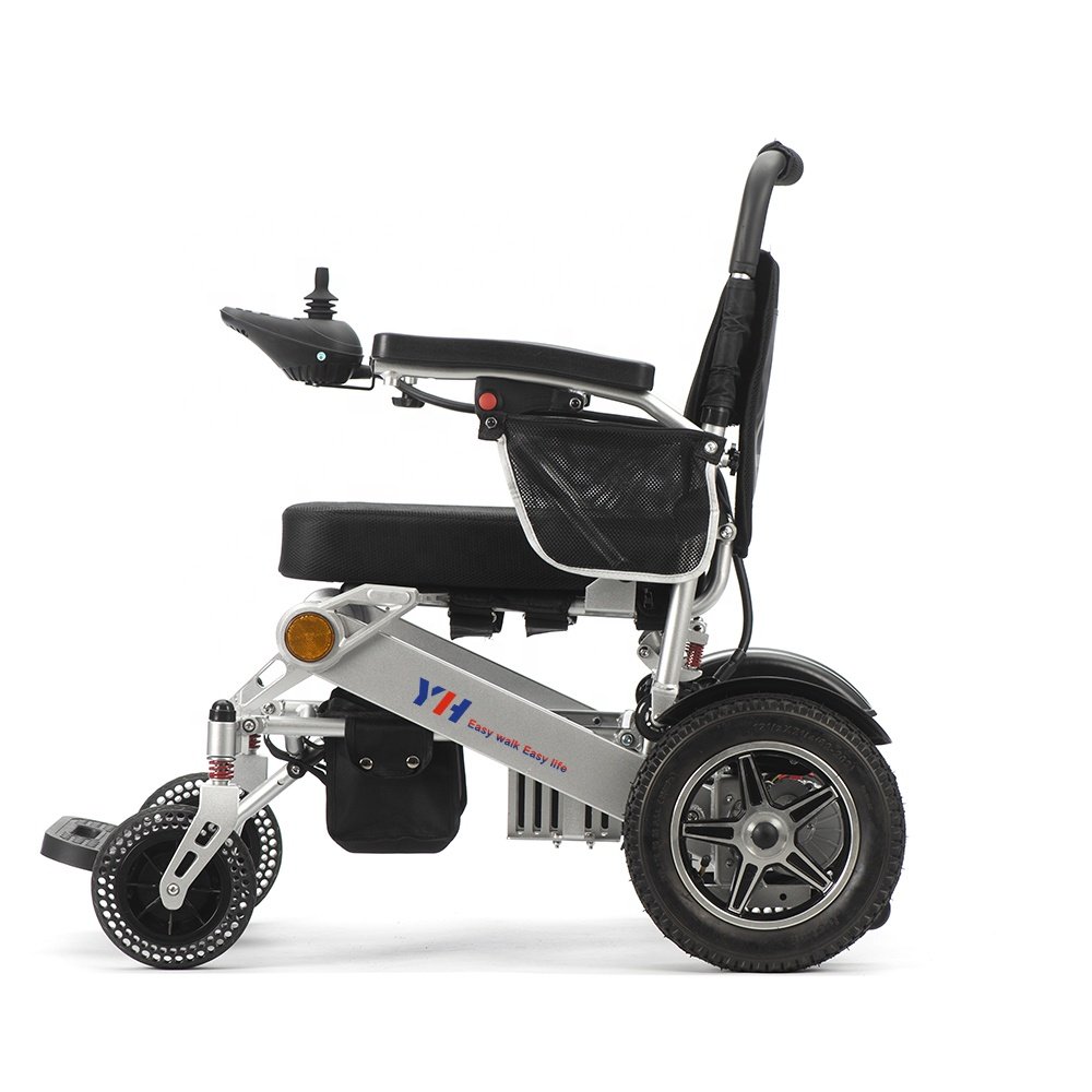 2024 NEW Folding Lightweight Lift Handicapped Manufacturer Foldable Power Electric Disabled Wheelchair With Remote Control