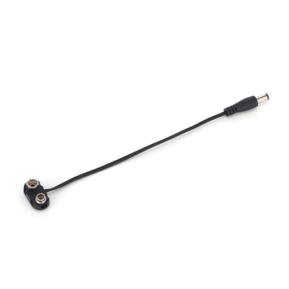 ABS Right Angle 9V Battery Clip with DC5.5*2.1 Plug Battery Accessories
