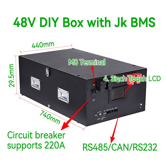 Lifepo4 Battery DIY Empty Cases 24V 48V 280Ah 304Ah 314Ah DIY Battery Box For Energy System lifepo4 battery box case