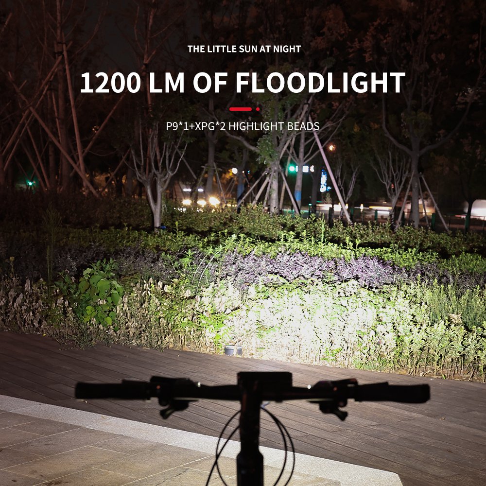 2024 New high bright 900-2600 lumen outdoor bicycle accessories light rechargeable waterproof night cycling front light