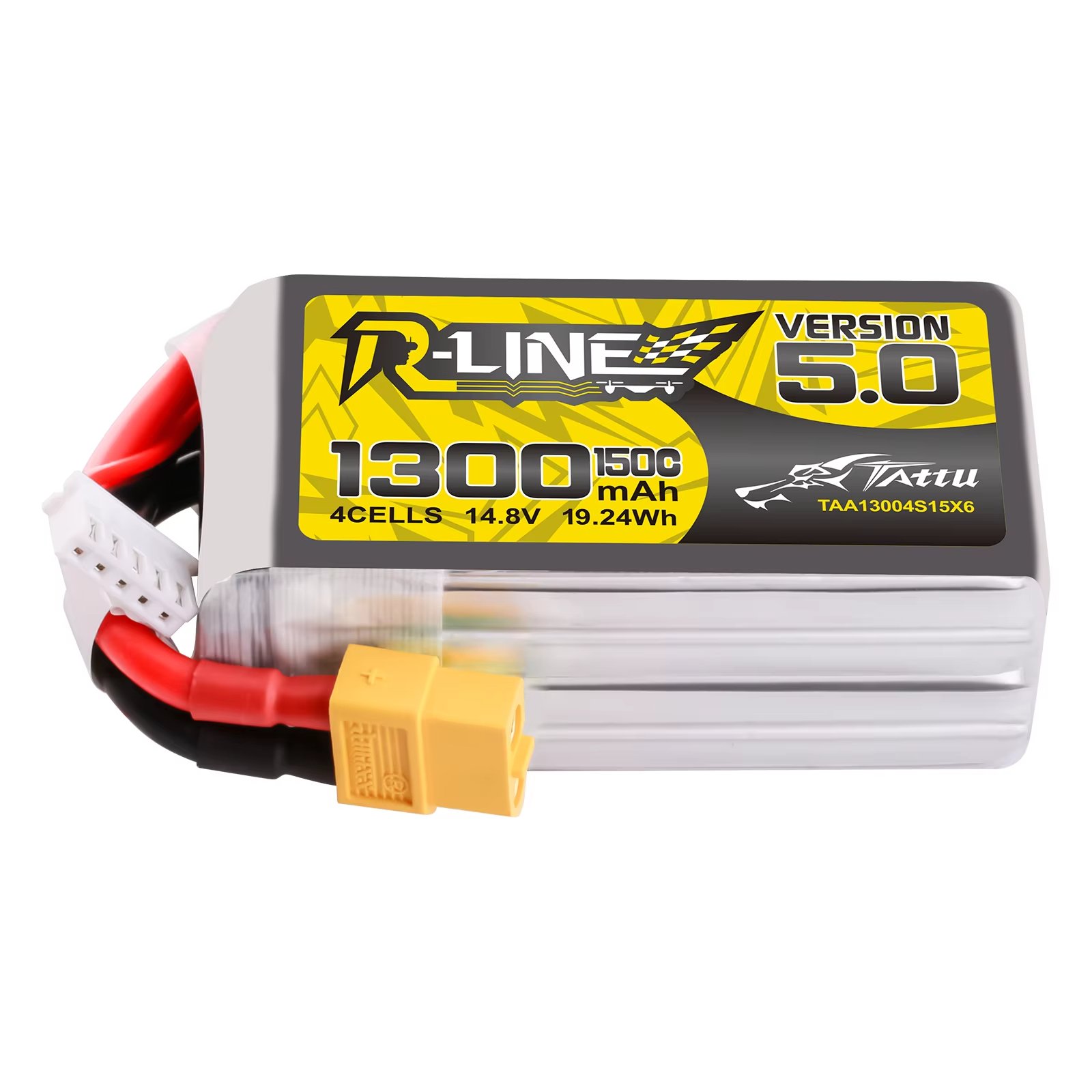 Grepow Tattu R-Line Version 5.0 1400mAh 150C 4S 14.8V High Rate RC Lipo Battery For FPV Racing Drone Quadcopter Accessory