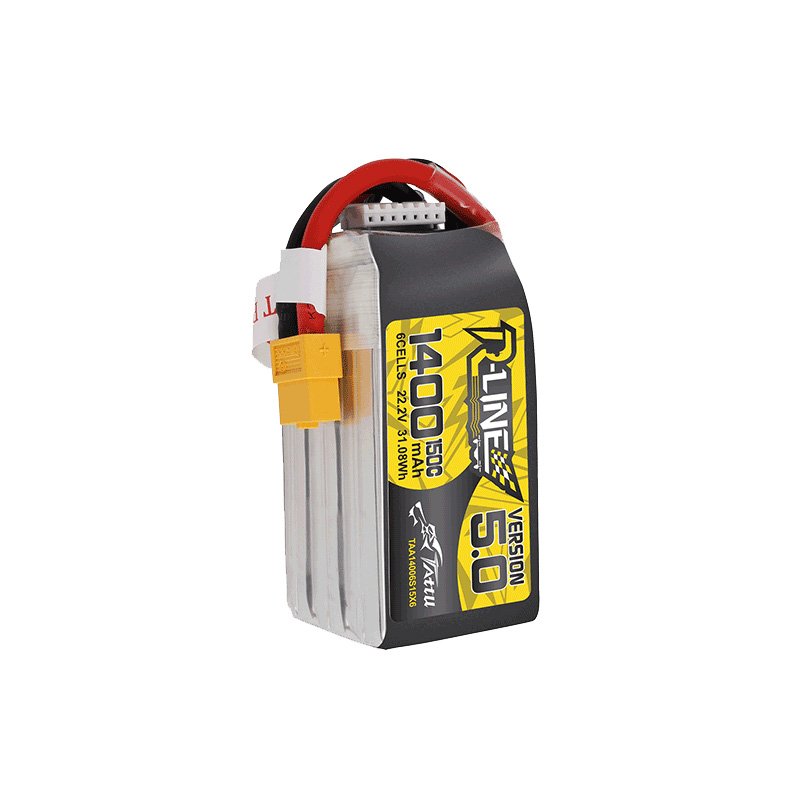 Grepow Tattu R-Line Version 5.0 1400mAh 150C 4S 14.8V High Rate RC Lipo Battery For FPV Racing Drone Quadcopter Accessory