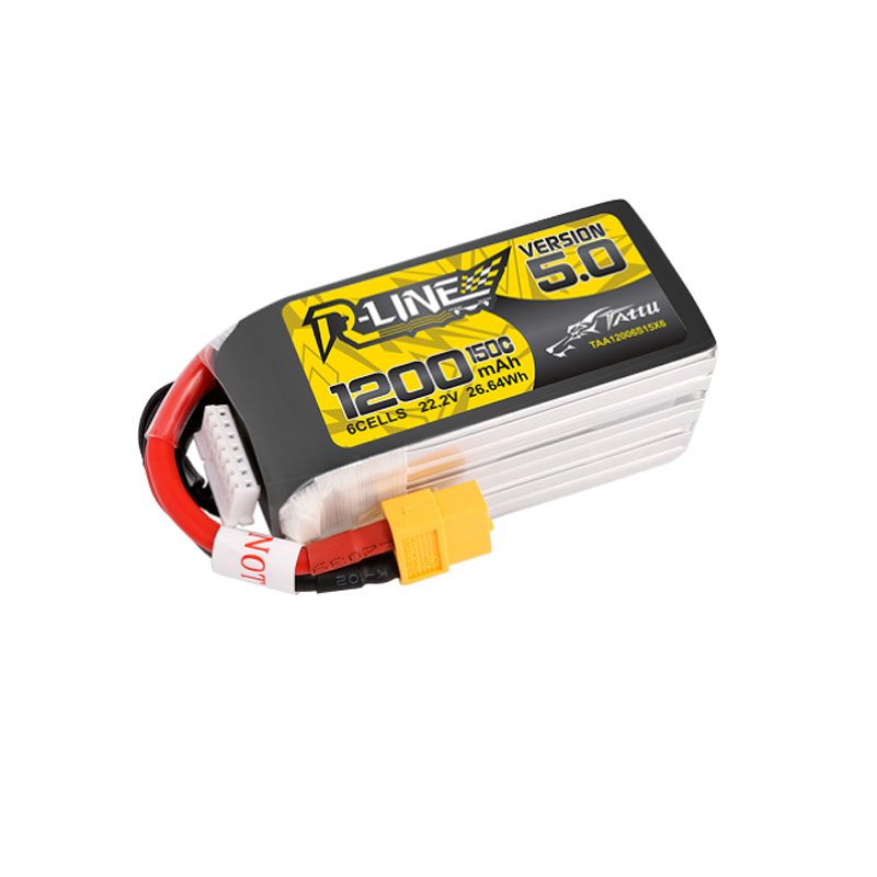 Grepow Tattu R-Line Version 5.0 1400mAh 150C 4S 14.8V High Rate RC Lipo Battery For FPV Racing Drone Quadcopter Accessory