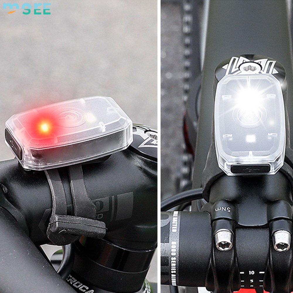 SeeMore Brand Plastic Clip On Strobe Running Lights 5 Lighting Modes Bike Bicycle Rear Tail Safety Light