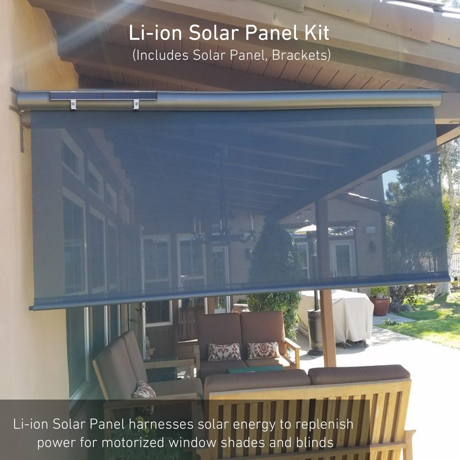 SL-9V /1.7W Solar Charger 3.5x1.35 mm Male DC Jack Solar Panel Charger for Motorized Window Shades Blinds Motor