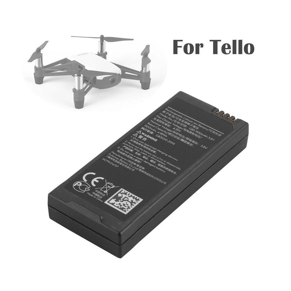 Drone Battery for dji Flight Battery with 1100 mAh 3.8 V for Tello Drone Flight Battery Accessories