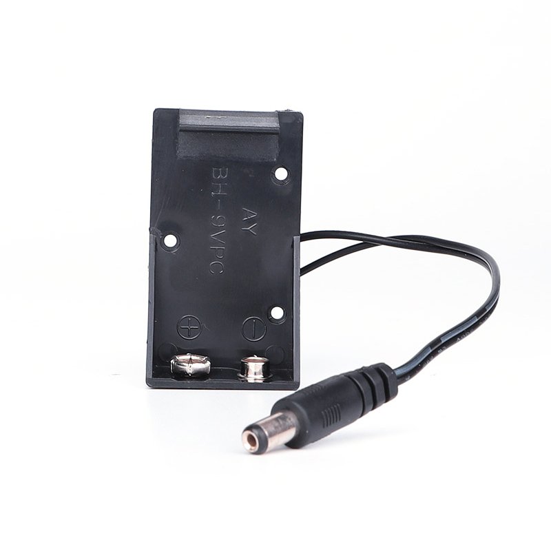 Single and Double 9V Plastic ABS Material Battery Holder Box with On/Off Switch and Wires Leads Bulk Buy Battery Accessories
