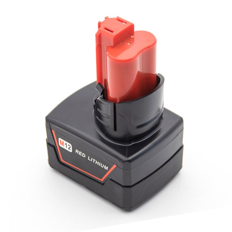 M12 12V lithium batteryMilwaukee power tool battery. Accessories for electric drill. Capacities of 3.0Ah 4.0Ah 5.0Ah 6.0Ah