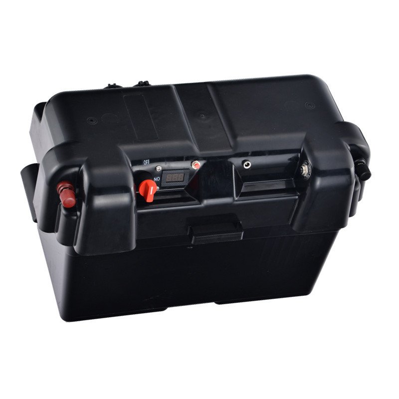 Camping Marine Plastic Camping Battery Box with Power Accessories for Most 100Ah lithium Battery