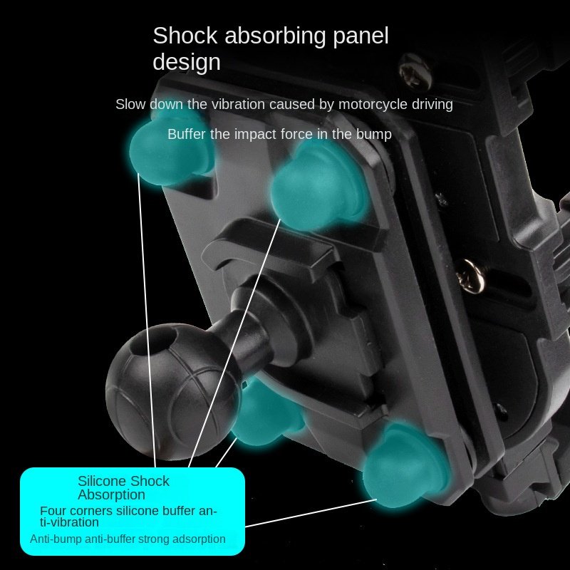 ABS Eight-Claw Navigation Bracket Motorcycle Electric Battery Car Bicycle Riding Locomotive Mobile Phone Frame Accessories