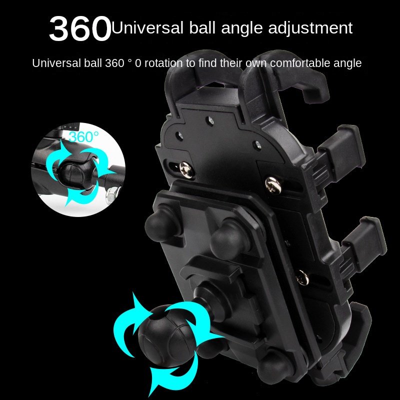 ABS Eight-Claw Navigation Bracket Motorcycle Electric Battery Car Bicycle Riding Locomotive Mobile Phone Frame Accessories