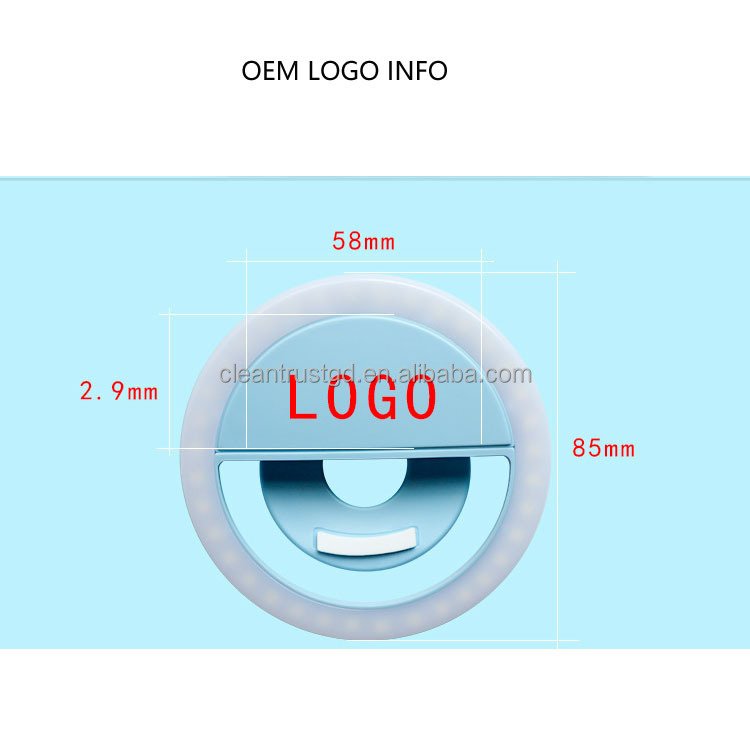Portable 2023 other innovative mobile phone accessories led ring mini fill light lens selfie flash ring light for smart phone
