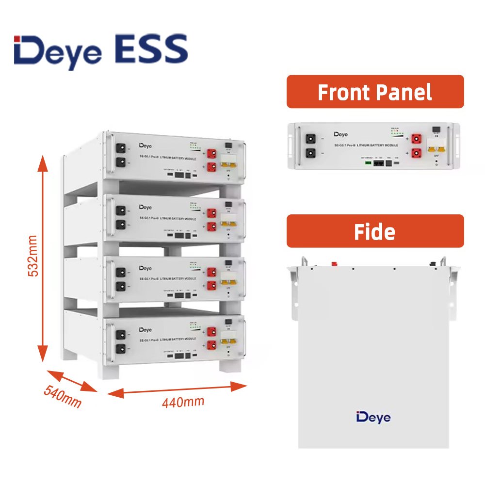 Deye SE-G5.1 PRO-B battery 51.2V 100AH 5kw 10kw 15kwh 20kwh lithium batteries