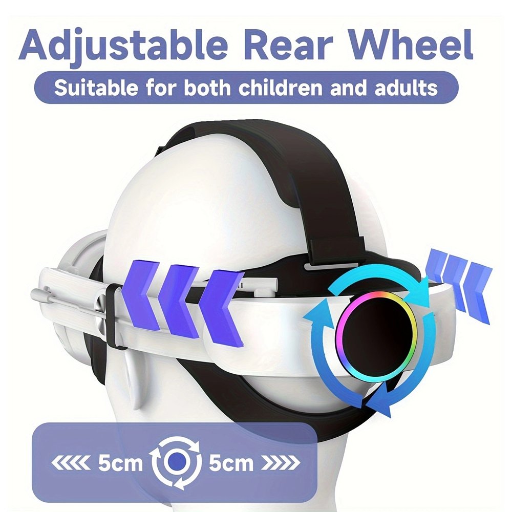 10000mAh Battery Strap For Meta Quest 3/3S Superior Comfort Wearing VR Accessories Battery Head Strap For Oculus Quest 3