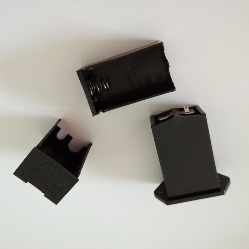 9V panel mounted Drawer type battery holder with cover for Guitar & bass 9V PP3 battery holder box