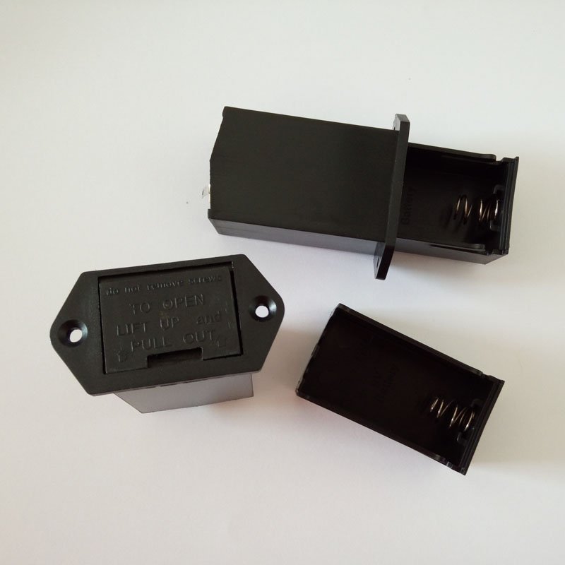 9V panel mounted Drawer type battery holder with cover for Guitar & bass 9V PP3 battery holder box