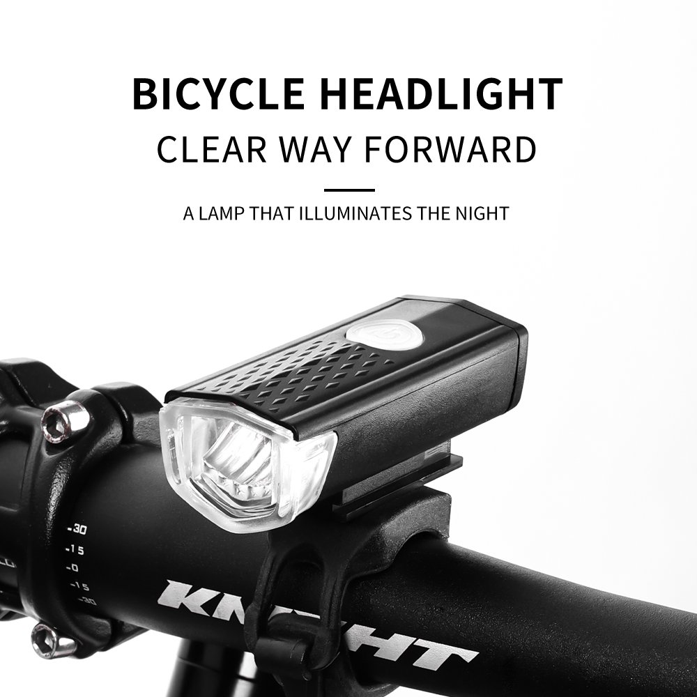 USB Rechargeable Bike Light Bicycle Front Back Rear Taillight Cycling Safety Warning Light Waterproof Bicycle Lamp Flashlight