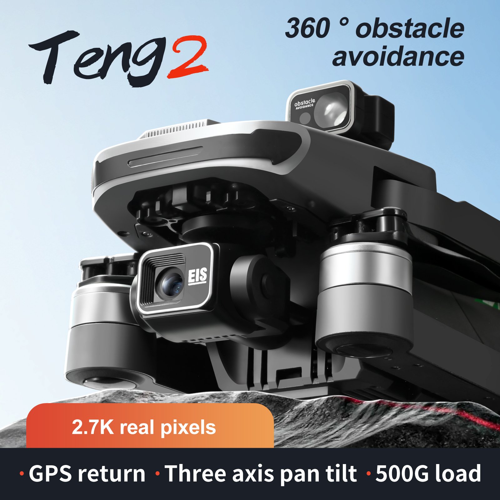 S155 3 axis gimbal gps drone positional 5g wifi image transmission photography drone with 2.7k camera obstacle avoidance dron