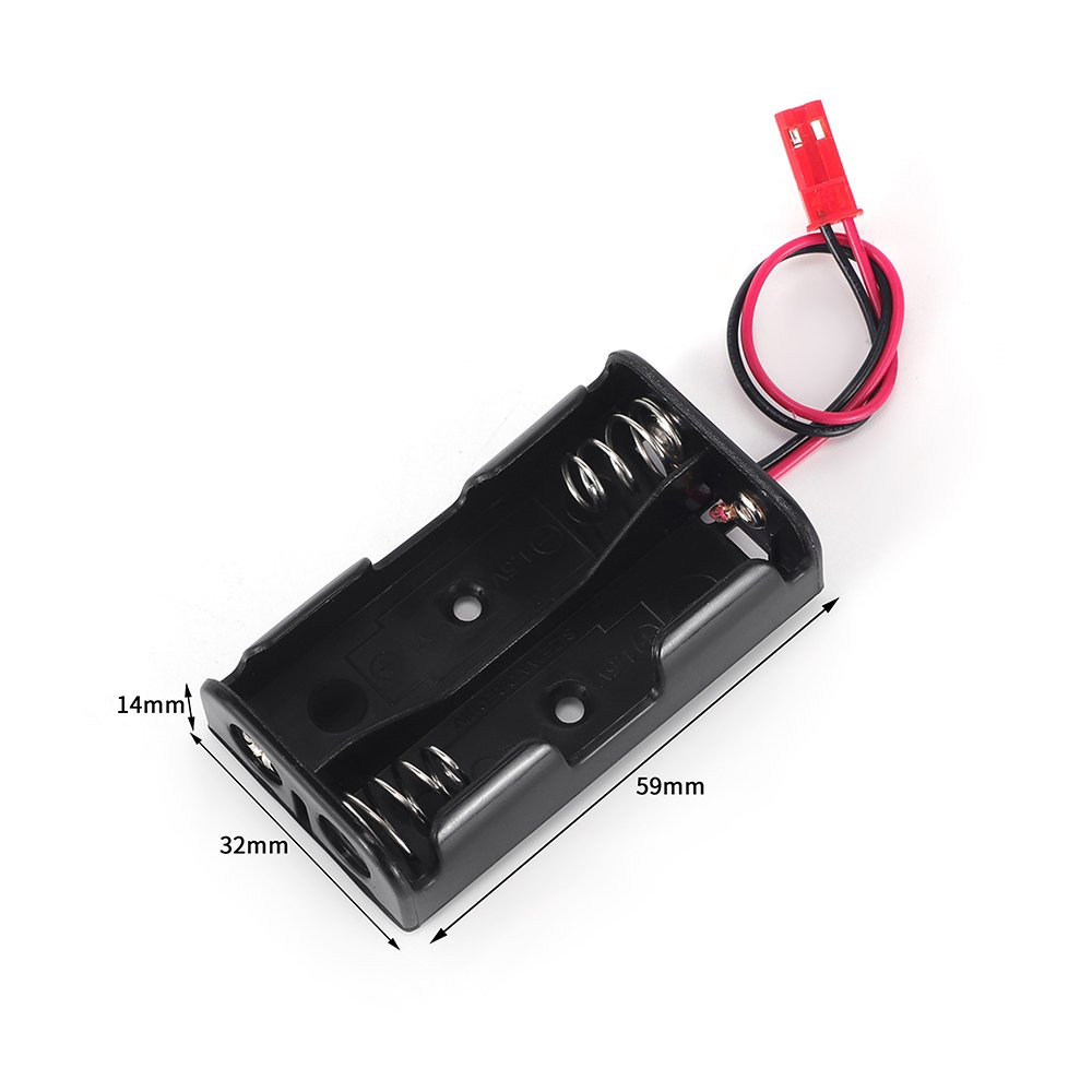 Black No. 5 Four back-to-back battery holder insulated cables with terminals safe
