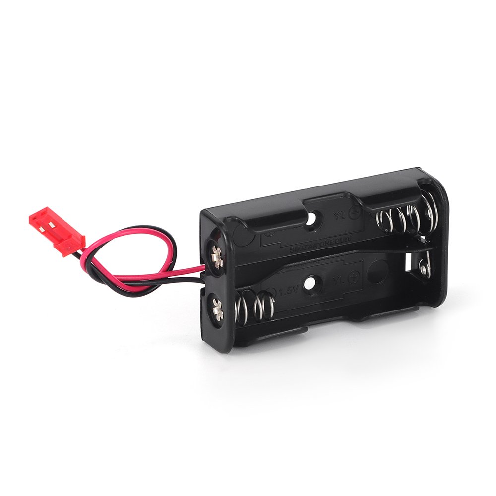 Black No. 5 Four back-to-back battery holder insulated cables with terminals safe
