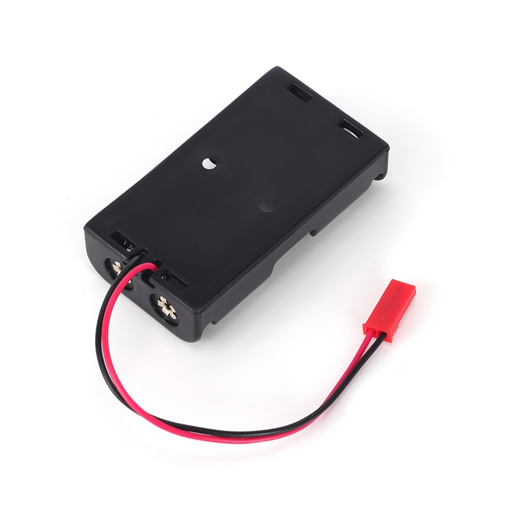 Black No. 5 Four back-to-back battery holder insulated cables with terminals safe