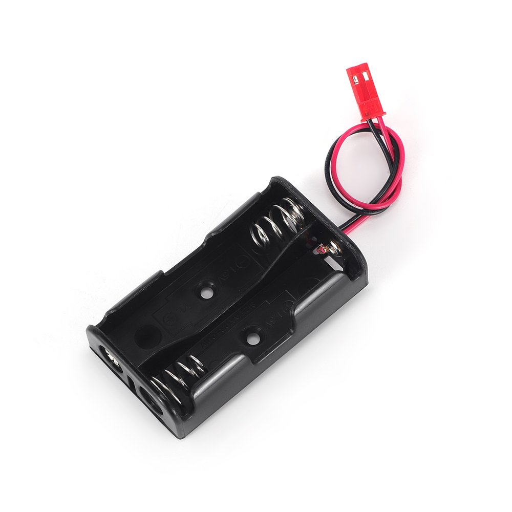 Black No. 5 Four back-to-back battery holder insulated cables with terminals safe