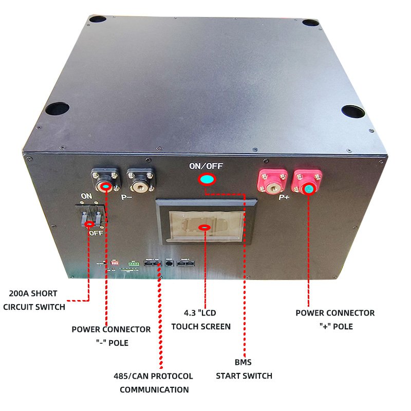 chaoqishuai10kw 15kwh 48V 230Ah 280Ah Lifepo4 Battery Case with 16S 200A BMS Metal Battery Accessories battery box lifepo4