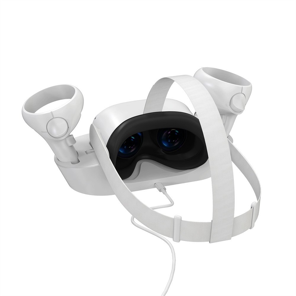 bundle VR accessories Charging controller battery bock Dock charger stand station for meta VR 2 q2 helmet