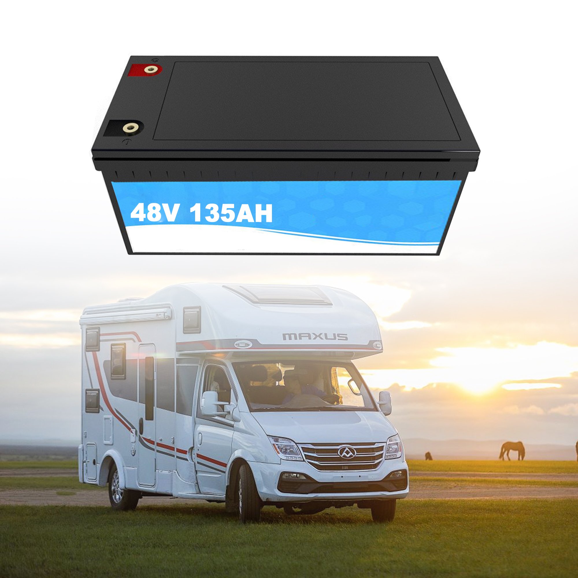 48v LiFePo4 Golf Cart Batteries Electric Lfp 51.2v 100ah 105ah 135ah Lithium Ion Battery Pack
