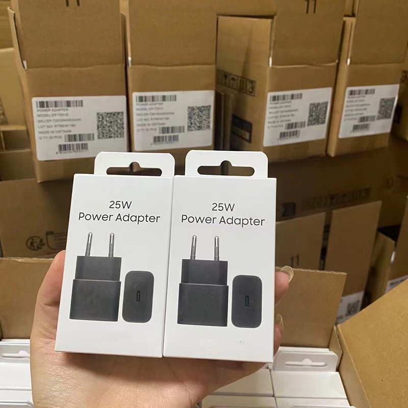 TA2510 Super Fast Charger 25W PD Adaptor Type C EU US Plug Phone Type-C USB-C Travel Adapter USB Charger For Samsung Galaxy