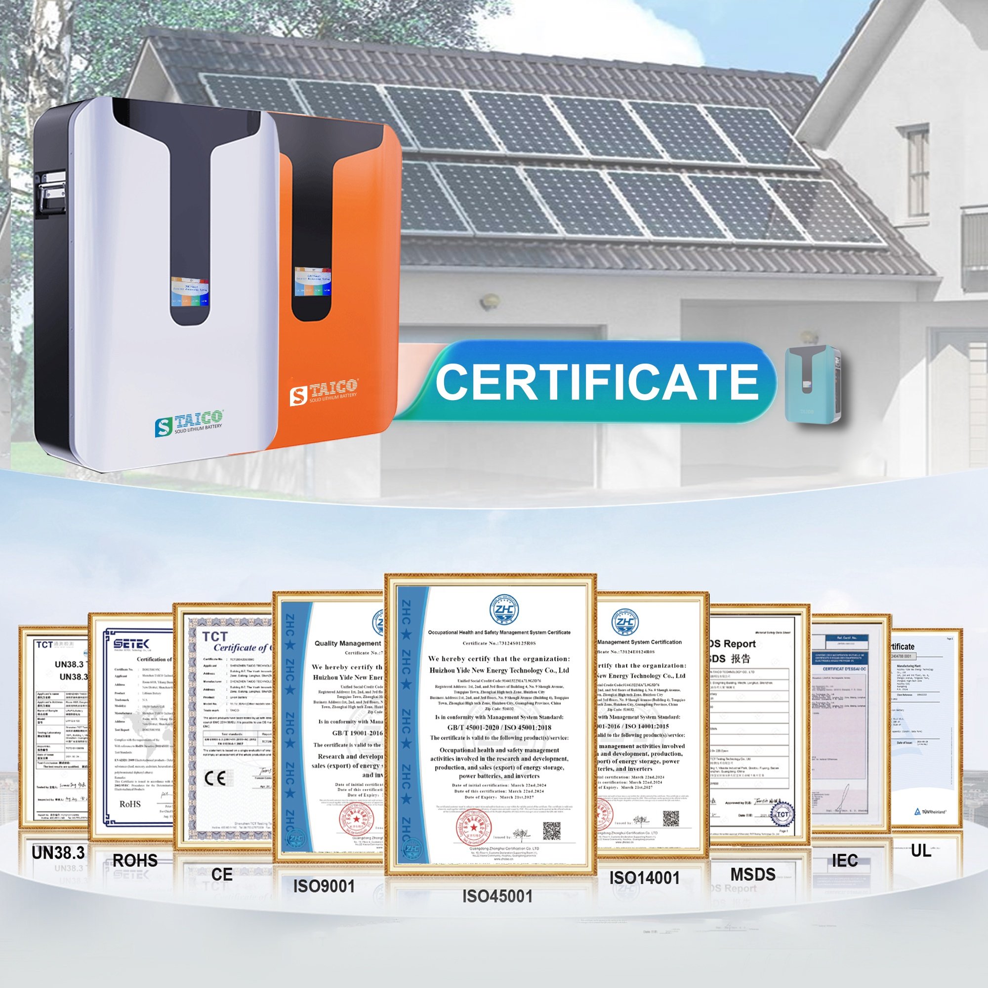 powerwall Hybrid Grid 48V 100ah 200ah LiFePO4 Lithium ion Battery 10KWh Solar Home Energy Storage System 48V powerwall