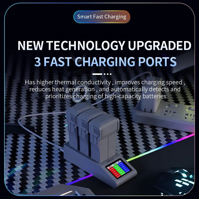 STARTRC Battery charger charge Hub for DJI Mini 4 Pro Portable Charger for DJI Mini 3 Pro Intelligent Battery Drone Accessory