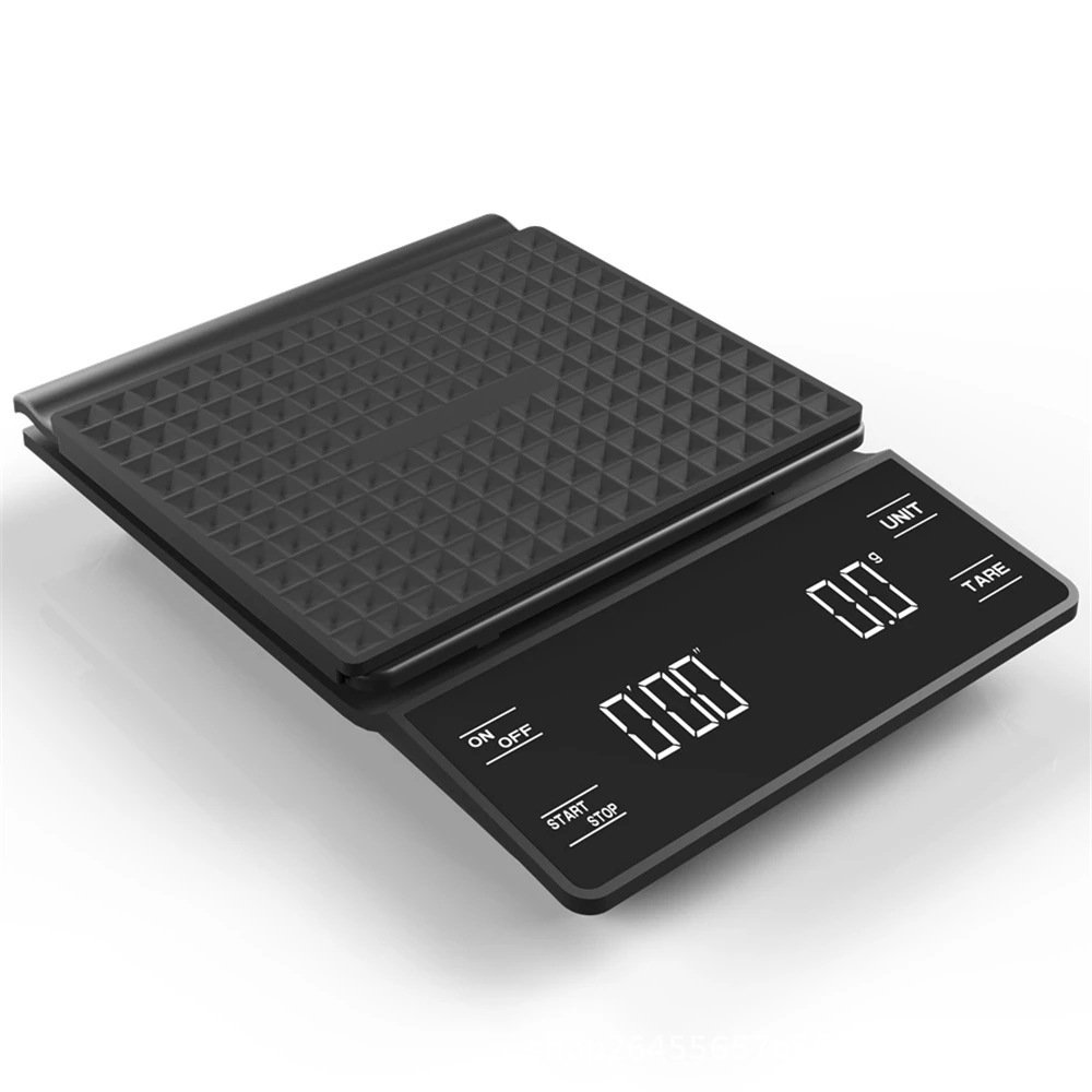 Best Selling Digital Coffee Scale Electronic Bean Weighing Tiny for expresso with large LED Display Double Screen Kitchen Scale