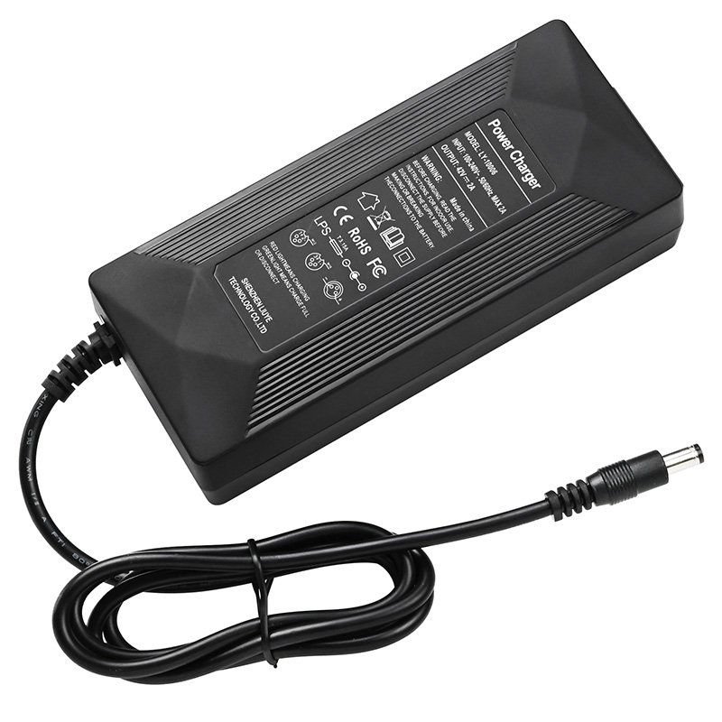 New Design Certificated Electric Scooters Charger 42V 2A for Scooter Motorcycle E-bike Parts Accessories Lithium Battery Charger